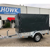 Enkelasser bakwagen met huif 250x130x150cm ongeremd